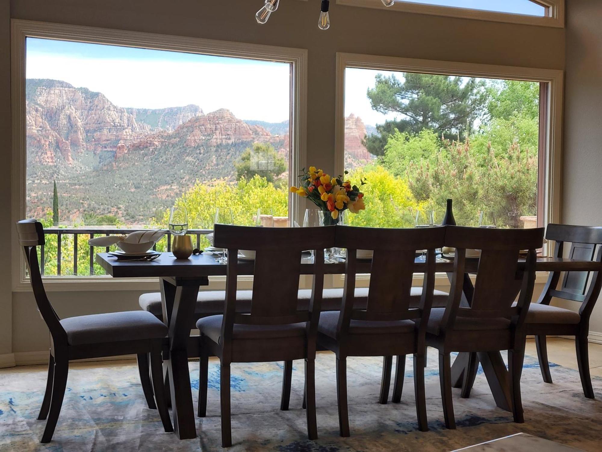 Sedona Radiance, Telescope & Stars, Grand Red Rock Views Patio Deck, Pool & Hot Tub, Fire Pit! Villa Exterior photo